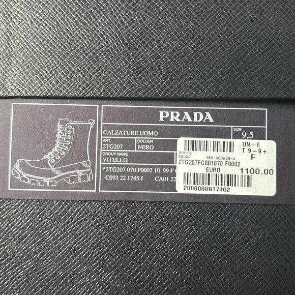 Prada Monolith Leather and Nylon Combat Boots main image 12